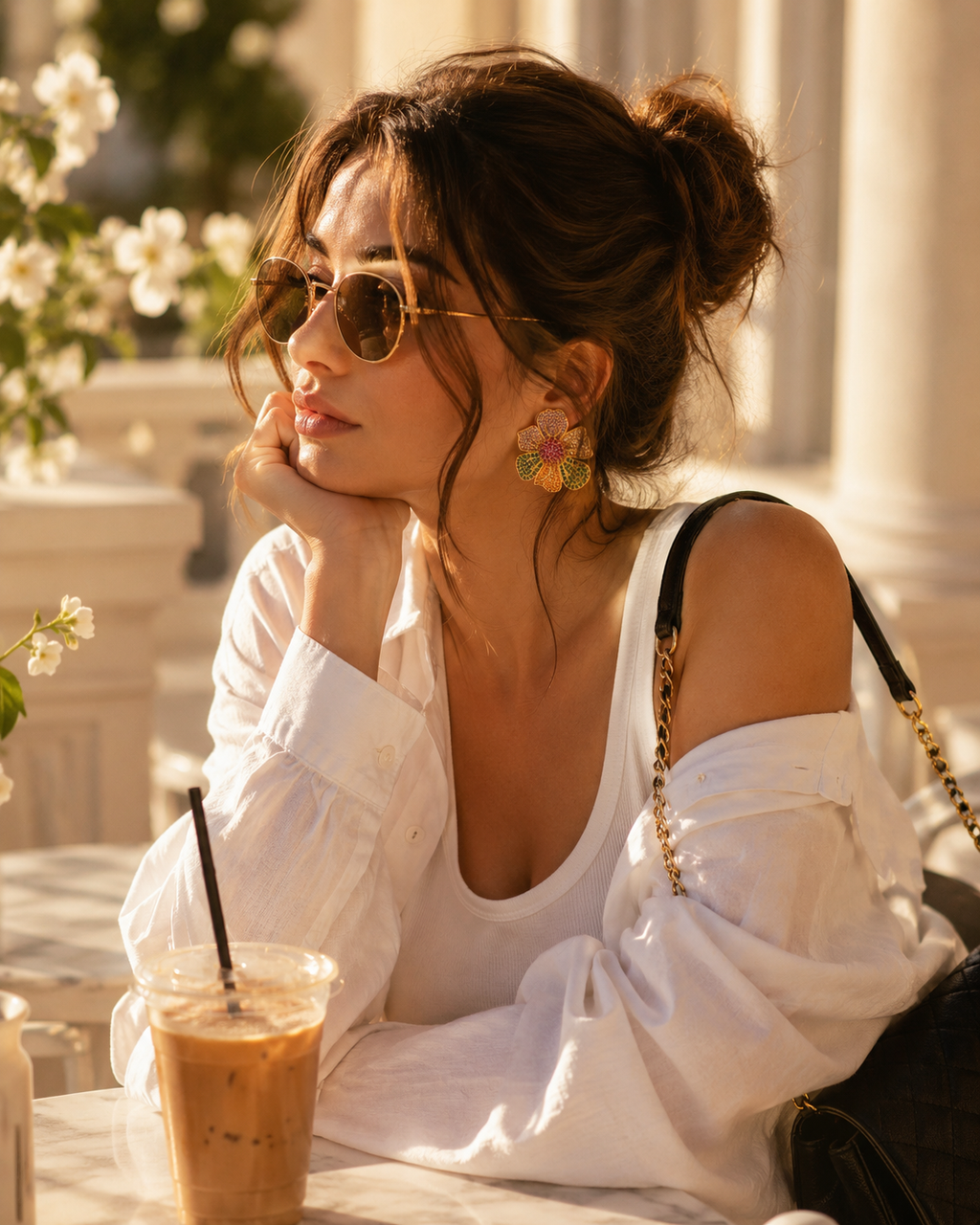Multicolor Bloom Floral Stud Earrings